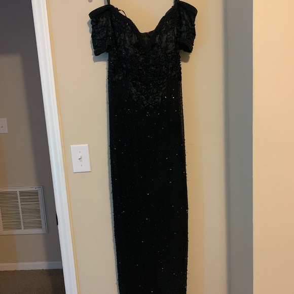 Women Sexy Party Dresses Backless Elegant Vintage Maxi Neon Split Wrap Dress - Picture 4 of 5